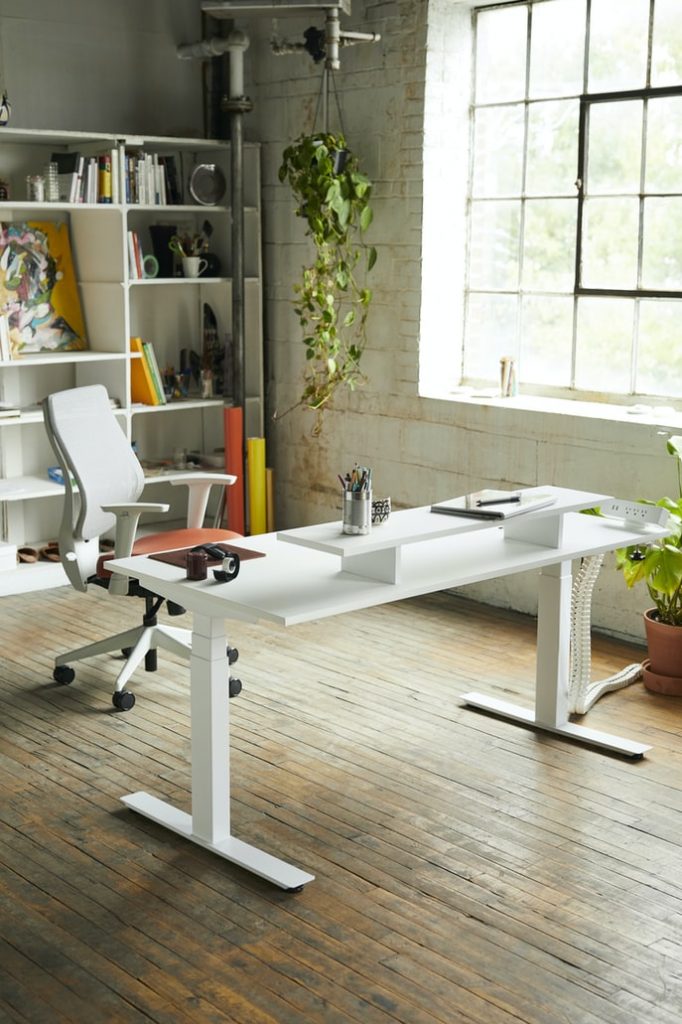 ergonomic desk and chair
