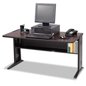 Computer Desk with under desk storage shelf