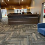 Custom 48"High Sit Stand Reception Desks