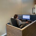 Custom 48"High Sit Stand Reception Desks